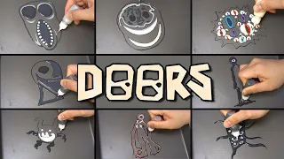 Roblox Doors 👁 Pancake art - EYES, JACK, AMBUSH, Figure, SEEK, RUSH, SCREECH