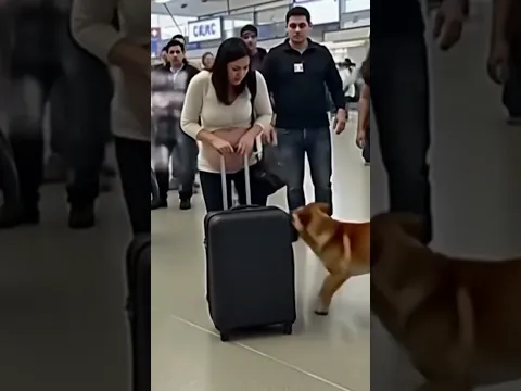 The handler said the dog had "never reacted like that before." When they finally opened the zipper..