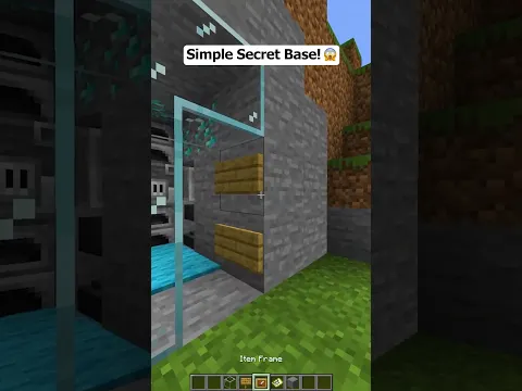 Minecraft Secret Base🤯 #shorts