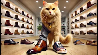 Choose a pair of slippers or shoes for BaBa cat 😺👟