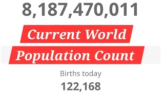 LIVE: World Population Count