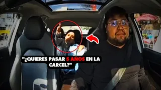Lady Uber AMENAZA con 5 Años De CARCEL a Conductor de Uber.