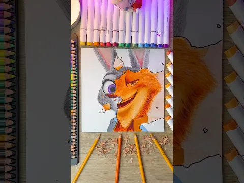 Arruiné mi Dibujo de ZOOTOPIA 🥲 #dibujos #drawing #zootopia