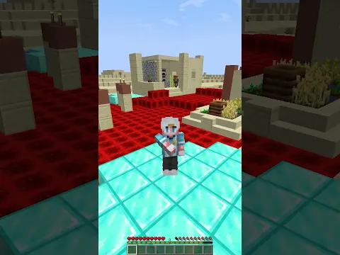 Minecraft, But I Can't Cross THIS Redstone Line... #shorts