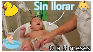 Como bañar a un bebe de 0 a 3 meses