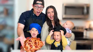 The EASIEST Homemade Family Pizza! | Chris & Chenoa