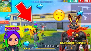 RETO A VALERIA POR 30K DIAMANTES💎 SERA QUE LO LOGRA🔥? Partida  De BR Clasificatoria Freefire  30kill