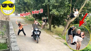 Tổng Hợp Những Màn Troll Giả Bà Cụ Đả Bóng Nước Người Đi Đường Cực Hài Của Hoàng Em..!
