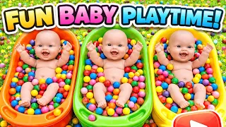 Color Ball Bath Time Fun 🥰 | Adorable Baby Play Video