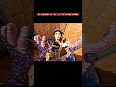 SPIDER-MAN VS CRAZY POLICE-GIRL IN LOVE #spiderman #crazygirl #minecraft #funny #love #parkour #pov