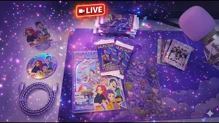 🔴LIVE! Kpop Demon Hunters miniature sticker page + Cards