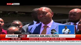 Uhuru amjibu Ruto: Uhuru Kenyatta amjibu Rais Ruto kwa madai ya kufadhili mikutano ya Raila