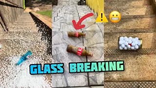 Crushing Crunchy & Soft Things ! Breaking glass bottles ⚠️ Compilation #asmr 06 #satisfying