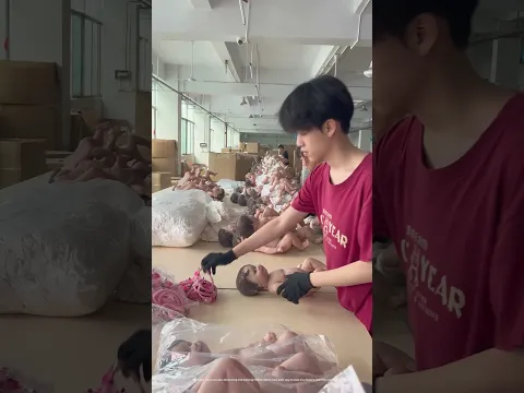 Assembling Lifelike Reborn Baby Dolls on a Factory Production Line
