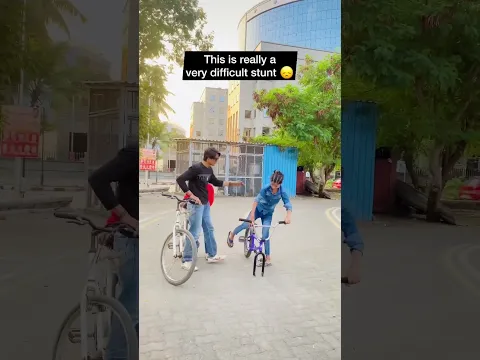 Kids Said It’s 😜Very Easy I can Also Do This Stunt | Akram Bmx Rider | #shorts #akrambmx