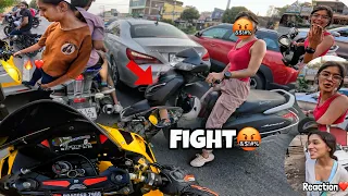 Roadrage on Road with a Girl | Loudest Zx10r vs scooty | Kawasaki Zx10r in Market #z900 #kawasaki