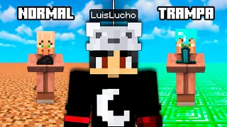 Minecraft pero: Haces TRAMPA vs No Haces TRAMPA