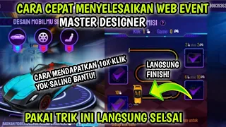 CARA CEPAT MENYELESAIKAN WEB EVENT MASTER DESIGNER! LANGSUNG SELESAI