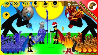 FREEZE BOSS vs FIRE BOSS vs SPEAROS HERO | Stick War Legacy Mod VIP | Animugen2048