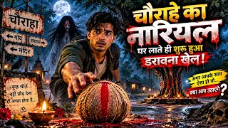 चौराहे का नारियल घर लाते ही शुरू हुआ डरावना खेल! 😱🥥#HorrorStory #HindiHorror #IndianHorror
