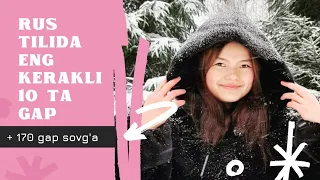 Rus tilida eng kerakli 10 ta gap!!! / 170 gap sovg'a / Rus tili 0 dan