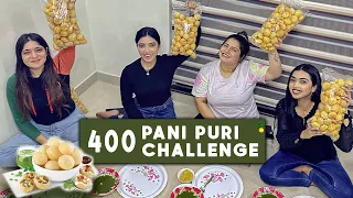 400 spicy 🌶️ 🔥 Pani puri challenge in 4 girls | panipuri eating/ Golgappa eating/ puchka eating