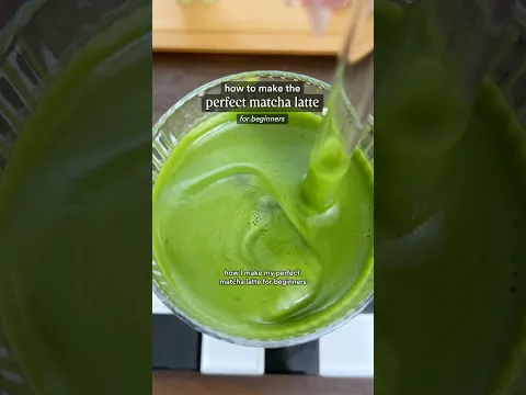 the perfect matcha latte recipe tutorial for beginners 🍵🥛⭐️