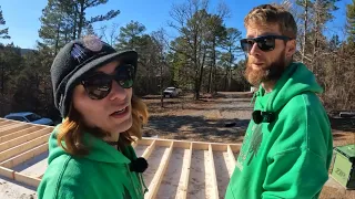 The Wait Is OVER! Cabin Build Starts NOW!|Couple Builds Dream Cabin Homestead Debt Free in the Woods