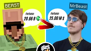 Encontré al Aldeano más rico de Minecraft | Inspirado en Mr. Beast