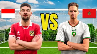Morocco vs Indonesia Football Challenges! ft. Sandy Walsh