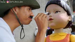 DRAMA LUCU TANTANGAN SQUID GAME VIRAL | MUKA NYA BOCIL  DICORET OM AGUS | Princess Rara