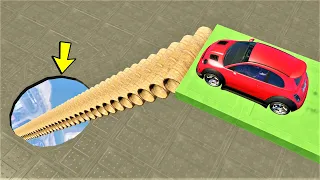 Pipes Ramp Goes Through The Hole - Fiat Parkour