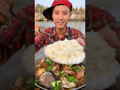 Eating seafood #eatingseafood #mukbang