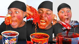 Extreme Spicy Buldak Challenge Compilation pt 2 | @JOMBOSPICE 