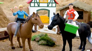 Спасти лошадь от тигра и верните ее на ферму | Конная ферма | Видео о фермах для детей