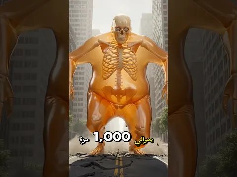 ماذا سيحدث لجسمك إذا ازداد حجمك عشرة أضعاف؟ #حقائق#شورت #اكسبلور #viral #العلم