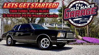 TWIN TURBO 5 SPEED 1978 Monte Carlo Project is READY TO BEGIN!
