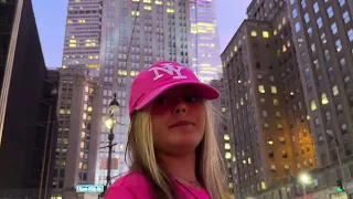 Carmen on the streets of New Jork with Karol   G  "Si Antes Te Hubiera Conocido"