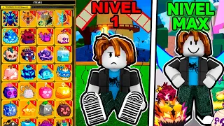 Blox Fruits Nivel 1 al 2800 con TODAS Las FRUTAS PERMANENTE 😲