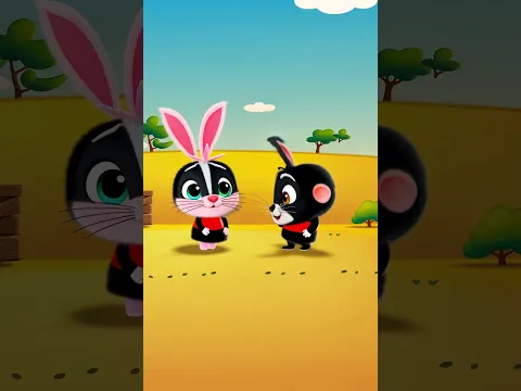 Kids imitate. Kids kidding. Bunnies funnies