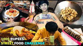 1000 RUPEES STREET FOOD CHALLENGE IN HYDERABAD- PAKISTAN 🇵🇰 - 2023