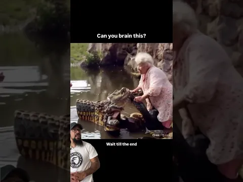 (Credit: edmondyang on IG) #illusion #alligator #crocodile #shorts  #magic #ai #reptile