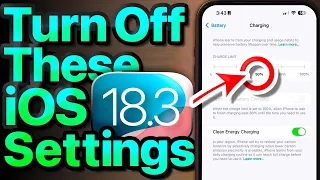iOS 18.3 Settings To Turn OFF Now! (Important!)