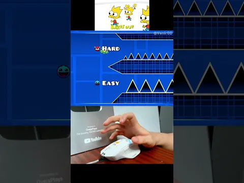 Homer Let The Barts Out Easy Or Hard UFO Paths in Geometry Dash! #shorts