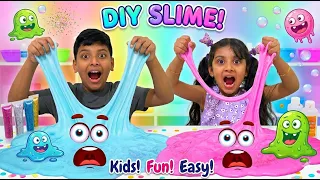 Saanvi and Bhai are Playing with Slimes | Fun games with Mama