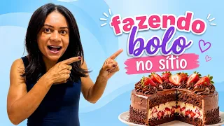 Fazendo um bolo no sítio/Baking a cake on the farm