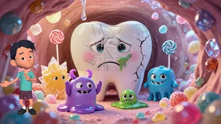 Brush your Teeth with Adam/ Sparkle the Tooth vs The Cavity Crew! | Fun Brushing Adventure for Kids