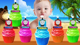 Learn Colors With Thomas and Friends Ice Cream | New Colors for Thomas, Children songs