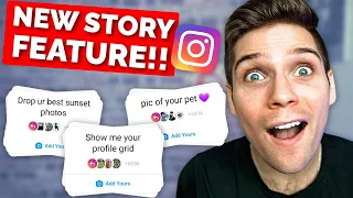 NEW Instagram Story Feature | "Add Yours" Chain Story (How To Use It Now)