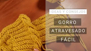 Gorro atravesado con vueltas acortadas 💡 Ideas y Consejos de Lucila